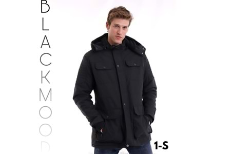 BLACK UZUN PARKA 5355-5350-5365-5430-5426