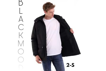 BLACK UZUN PARKA 5355-5350-5365-5430-5426