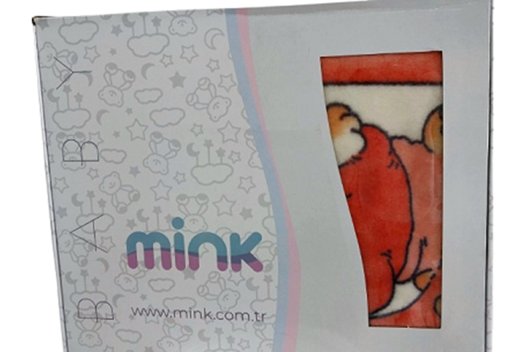 MİNK EMBOS DESENLİ BEBE BATTANİYE